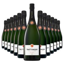 Kit Champagne Taittinger Brut Reserve C/ 12Gfs 750ml + 1 Gf 1500ml