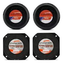Kit Champion 2 Super Tweeters e 2 Drivers 400W