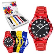 Kit Champion Troca Pulseira Novo Colorido Original Preto