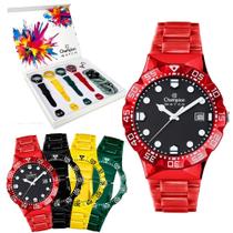 Kit Champion Troca Pulseira Preto Novo Colorido Original Kit Champion Troca Pulseira Preto Novo Colorido Original