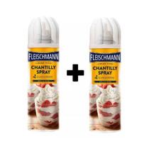Kit chantilly spray 250g com 2 unidades -fleischmann