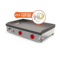 Kit - Chapa Bifeteira A Gás Pr-800g + Kit Gás - Progás