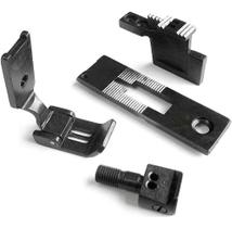 Kit Chapa Dente Calcador Bitola Pespontadeira 2 Agulhas 1/8