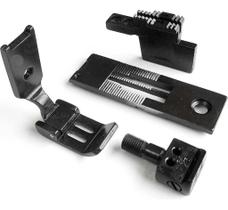 Kit Chapa Dente Calcador Bitola Pespontadeira 2 Agulhas 3/16