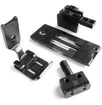 Kit Chapa Dente Calcador Bitola Pespontadeira 2 Agulhas 3/8