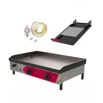 KIT - Chapa Lanche Bifeteira a Gás PR-800G + Prensa Pão + Kit Gás - Progás