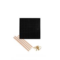 Kit Chapa Pegboard + Sarrafos + Parafusos - 610 x 610 x 3 mm - Cores