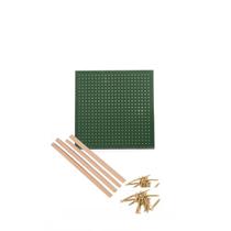 Kit Chapa Pegboard + Sarrafos + Parafusos - 610 x 610 x 3 mm - Cores