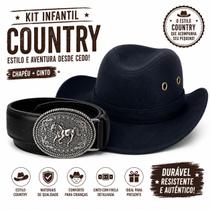 Kit Chapéu e Cinto Country Cavalo Correndo Infantil -