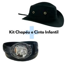 Kit Chapéu e Cinto Country Pai Filho Infantil Kit Chapéu e Cinto Country Pai Filho Infantil
