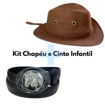 Kit Chapéu e Cinto Country Pai Filho Infantil