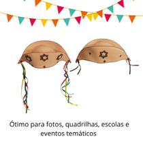 Kit Chapéu Maria Bonita/lampião Eva Bordado C/2 Festa Junina Kit Chapéu Maria Bonita/lampião Eva Bordado C/2 Festa Junina