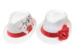 Kit Chapéu Zé Pilintra + Chapéu Navalha Panamá Tam 58 Umbanda