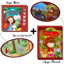 Kit Chapeuzinho Vermelho Livro Sonoro + Histórinha Diversão e Leitura Infantil