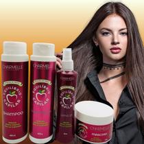 Kit Charmelle Equilíbrio Capilar Vinagre de Maçã Shampoo Condicionador Leave-in Máscara