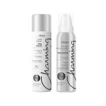 Kit Charming Normal Fixa Solto 2 Itens Spray Fixador 150ml Mousse Modeladora 140ml para Escova, Cachos e Penteados
