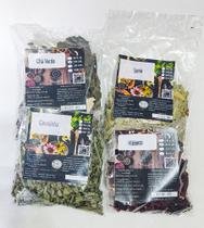 Kit Chás Cava linha, Cha Verde, Chá de Hibis co e Se ne 4 pacotes