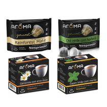 Kit Chás compatíveis Aroma Ervas - 40 cápsulas - MARCA