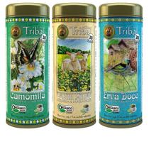 Kit Chás Orgânicos Relax Tribal Brasil latas 30 sachês cada