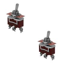 Kit Chave Alavanca 1122B Liga/Desliga/Liga 1 Polo Parafuso