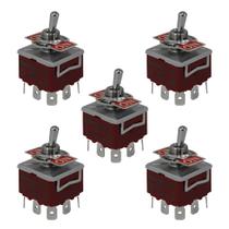 Kit Chave Alavanca 1322A Liga/Desliga/Liga 2 Polos Faston