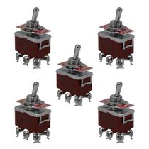 Kit Chave Alavanca 1322B Liga/Desliga/Liga 2 Polos Parafuso