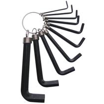 Kit Chave Allen 10 Peças CRV 1.522.533.5456810MM Titanium Platina