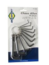 Kit Chave Allen Brasfort 1/16 a 3/8 10pc