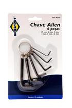 Kit Chave Allen Brasfort 1,5 a 6mm 6pc