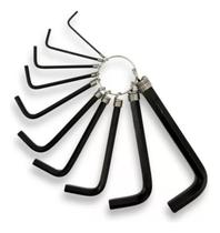 Kit Chave Allen Hexagonal 10 Pcs 1,5mm A 10mm Sextavado Aço