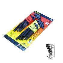 Kit Chave Allen Longa Abaulada BLX9 com 9 peças e BLX13 com 13 peças Bondhus Ref. 20199