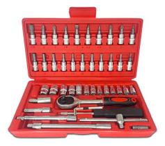 Kit Chave Canhão Catraca Profissional Alta Qualidade 46un