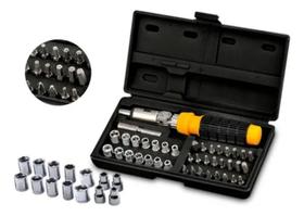 Kit Chave Catraca Articulável Reversível 37 Peças - BOMDER