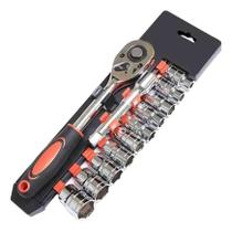 Kit Chave Catraca de 1.2 Reversível Com Jogo de Soquetes 10 A 22mm 12 Pcs Kit Chave Catraca de 1.2 Reversível Com Jogo de Soquetes 10 A 22mm 12 Pcs