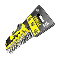 Kit Chave Catraca Reversível 19 Peças Soquete Canhão e Bits Kit Chave Catraca Reversível 19 Peças Soquete Canhão e Bits