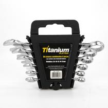 Kit chave combinada 6 a 17 - 6 peças - aço carbono Kit chave combinada 6 a 17 - 6 peças - aço carbono