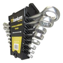 Kit Chave Combinada 8 Pçs 68101113141719Mm Titanium Platina Kit Chave Combinada 8 Pçs 68101113141719Mm Titanium Platina