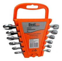Kit Chave Combinada Com 6 Peças Bestfer 6mm A 17mm Kit Chave Combinada Com 6 Peças Bestfer 6mm A 17mm