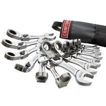 Kit Chave Combinada Curta Flexivel com Catraca 12 pçs Métrica e Polegada - 83105 Craftsman Kit Chave Combinada Curta Flexivel com Catraca 12 pçs Métrica e Polegada - 83105 Craftsman