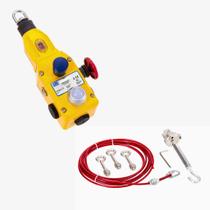 Kit Chave de Emergência LED CEC-ML22AE26 2NA+2NF + Cabo de Aço