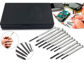 Kit Chave De Fenda E Phillips Com 9 Peças - Titanium