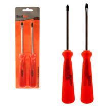 Kit Chave De Fenda Phillips 2 Peças Aço Cromo Vanádio
