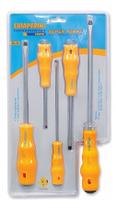 Kit Chave De Fenda/Phillips Super Torke 5 Peças Chiaperini Kit Chave De Fenda/Phillips Super Torke 5 Peças Chiaperini