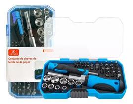 Kit Chave de Fenda Soquete Catraca 44 em 1 KA-7715 Knup