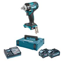 Kit Chave de Impacto 40V XGT TW004GZ 1/2" + 02 Baterias 40V 4Ah XGT 191K08-2 + Carregador Rápido DC40RA - Makita Kit Chave de Impacto 40V XGT TW004GZ 1/2" + 02 Baterias 40V 4Ah XGT 191K08-2 + Carregador Rápido DC40RA - Makita