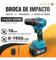 Kit Chave De Impacto Martelete Parafusadeira Esmerilhadeira Cor Azulaço Kit Chave De Impacto Martelete Parafusadeira Esmerilhadeira Cor Azulaço
