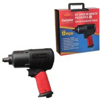 Kit Chave De Impacto Pneumática 1/2 17 Peças - 3375010 Kit Chave De Impacto Pneumática 1/2 17 Peças - 3375010