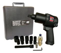 Kit Chave De Impacto Pneumática 1/2 Pol 69kgf 7000rpm