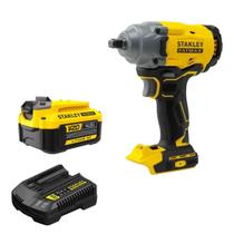 Kit Chave De Impacto Stanley 1/2" SBW920-B2 + Bateria 20V 4,0 AH + Carregador 20V 1,25AH BIVOLT