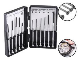 Kit Chave de Precisão 11 Peças Relógio Celular Notebook
